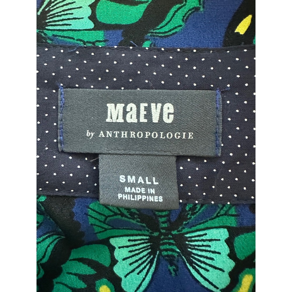 Anthropologie Maeve Pippa butterfly Shirtdress size S new nwt - Picture 5 of 9